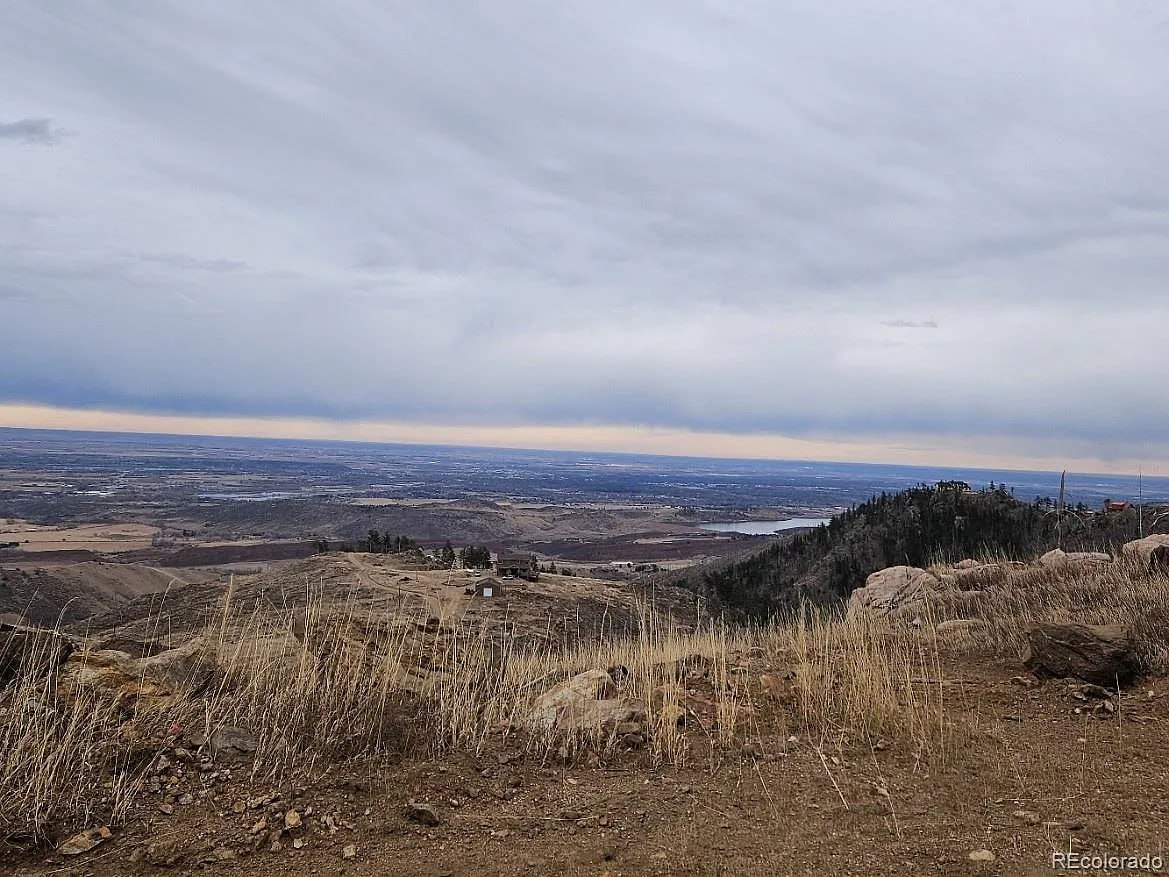 Elevated view over Horsetooth Reservoir and Fort Collins